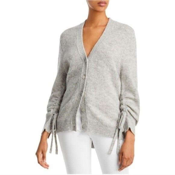 3.1 Phillip Lim Lofty Alpaca Wool Gray Cardigan Sweater Size Small - Picture 1 of 9